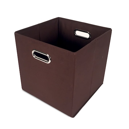 John Louis Home Fabric Bins, Canvas, Chocolate, 11 in W BIN-C-C06